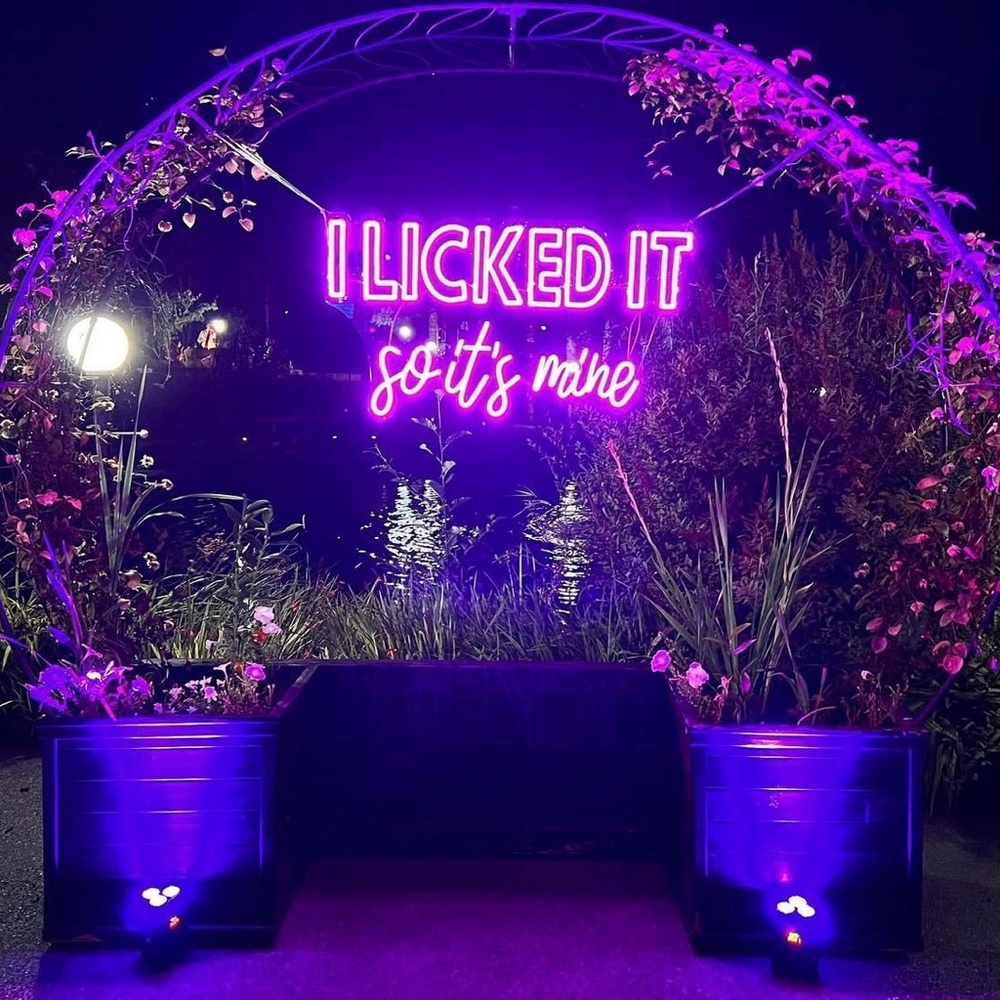 Large Pink Neon Sign “I licked it so it’s mine”